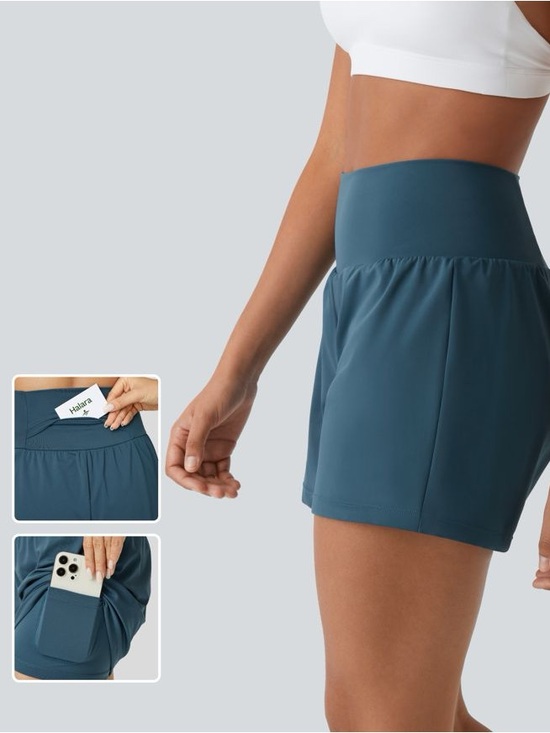 HALARA Pants - Halara High Waisted 2-in-1 InstantCool Yoga Shorts